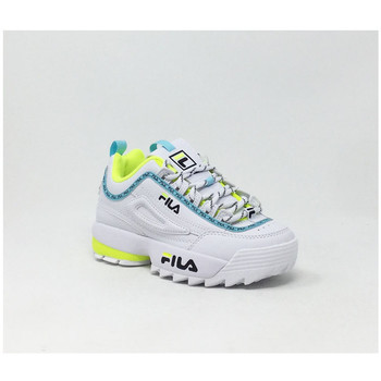 Fila Chaussures fila disruptor logo kids blanc/fluo - La Mode des Hommes